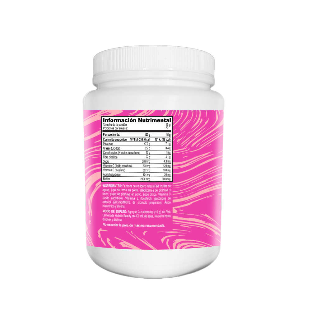 Colágeno Grass Fed sabor Pink Lemonade 300 gr