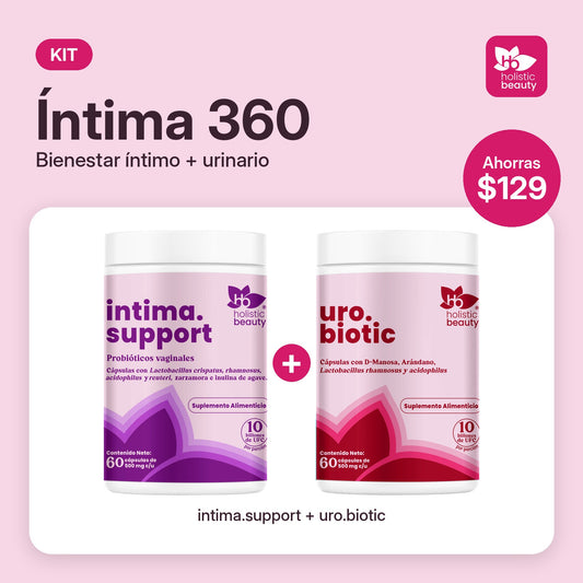 Kit Íntima 360 de Holistic Beauty: intima.support y uro.biotic